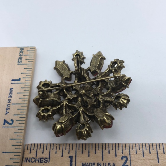 Gerald Yosca Stunning Brooch. Statement Fall Pin - Picture 3 of 5